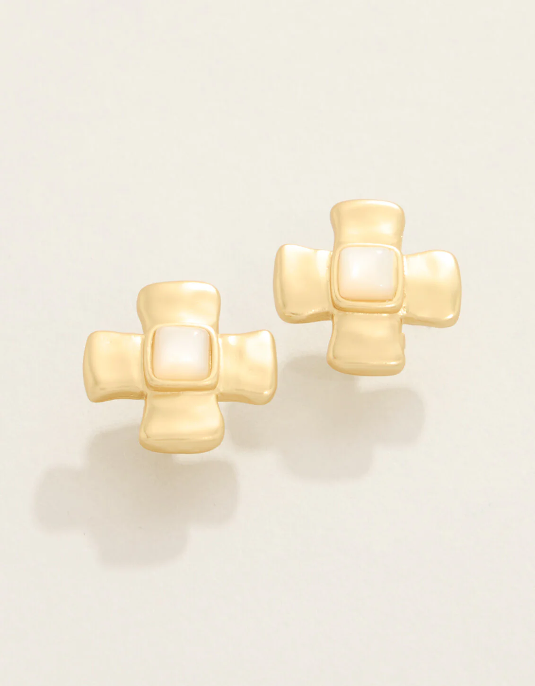 Affirmation Stud Earrings Mother-of-Pearl
