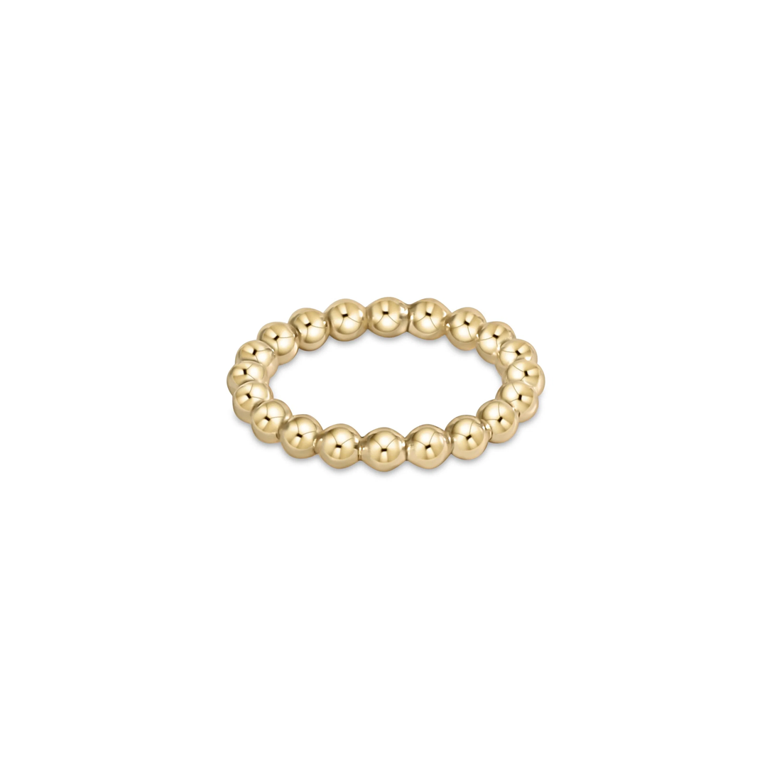 Classic Gold 1.5mm Bead Ring Size 6