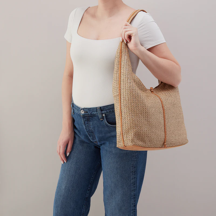 La Jolla Hobo Meadow Woven Straw