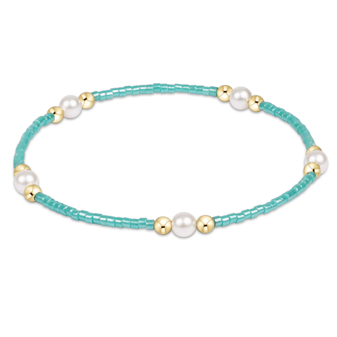 Hope Purpose Pearl Bracelet Sea Glass