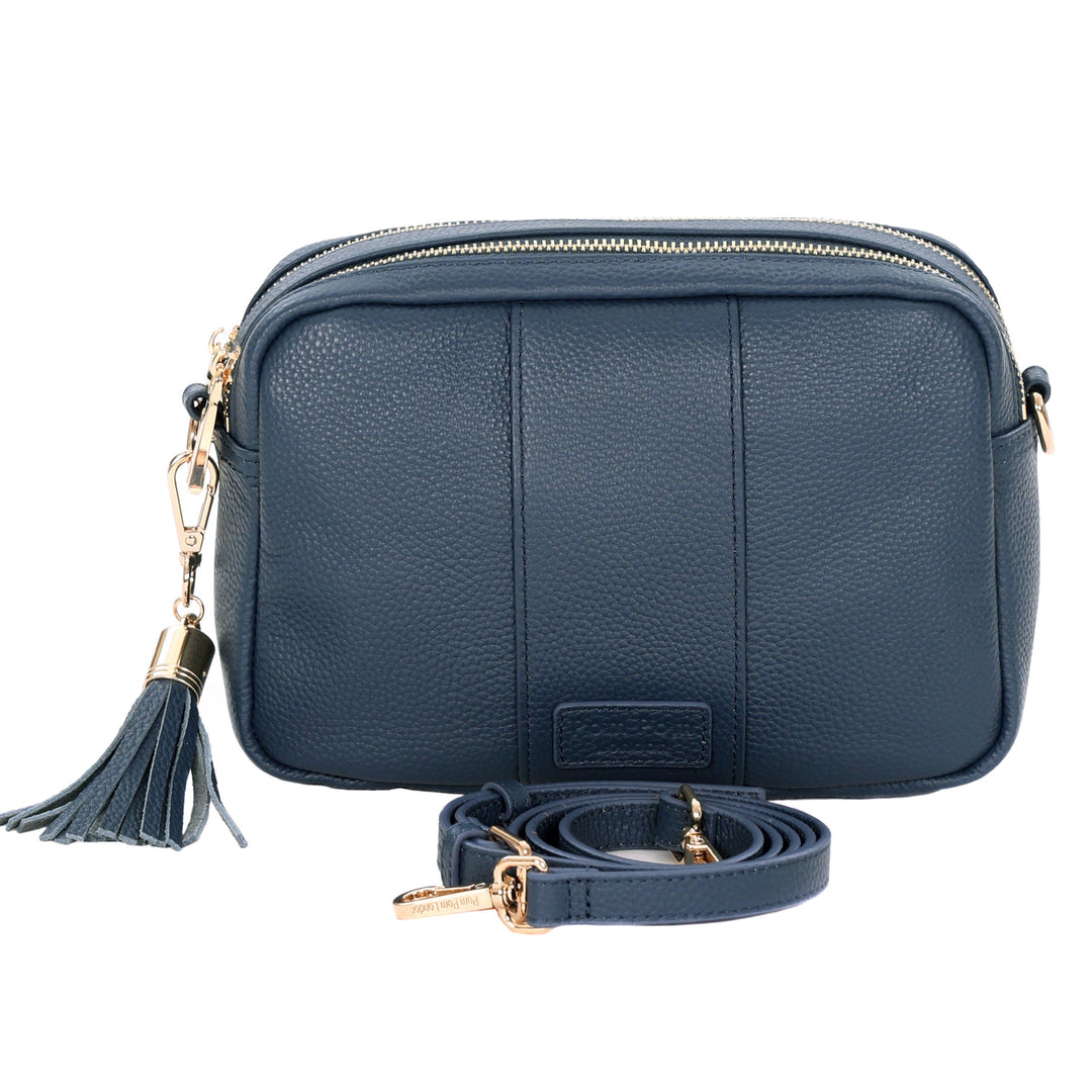 Pom Pom London City Duo Bag Nordic Blue