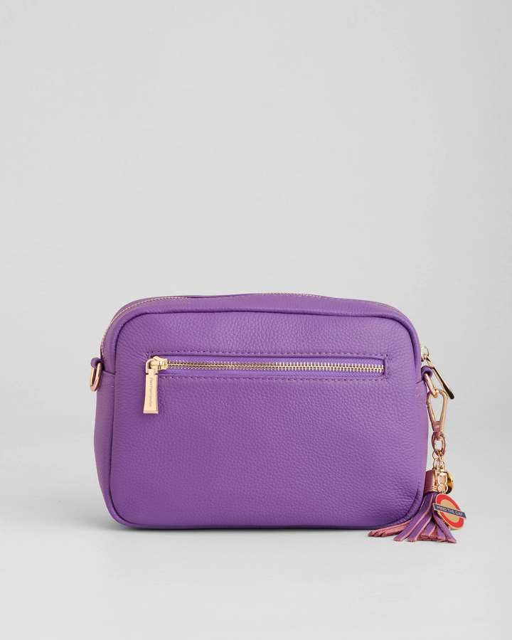 Pom Pom City Bag with Special Keyring and Dust Bag Elizabeth Line Purple