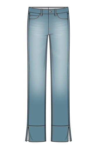 Kennedy Straight w/ Cuff and Slit 30&