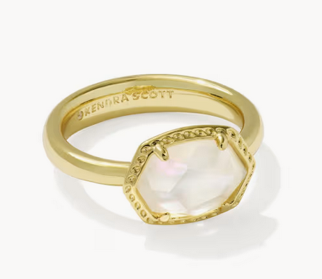 Daphne Frame Band Ring Gold