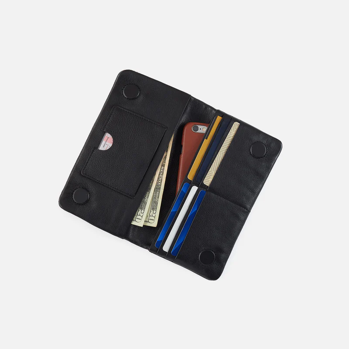 Lumen Continental Wallet in Black