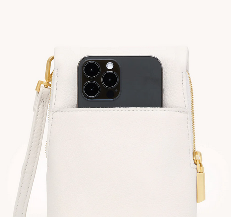 VIP Mobile Crossbody Calla Lily White/Brushed Gold