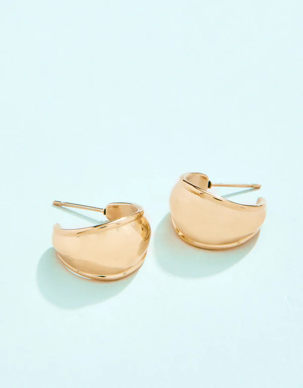 SP Hawser Hoop Earrings Gold