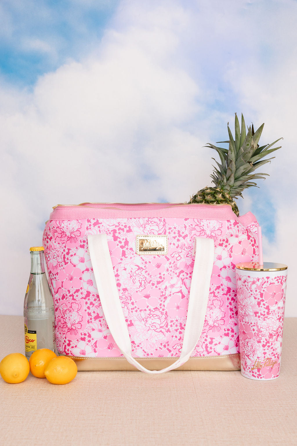 Neoprene Cooler, Conch Shell Pink Burst of Joy