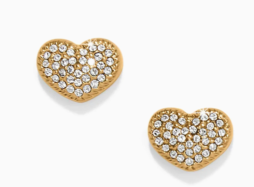 Illumina Celeste Heart Gold Post Earrings