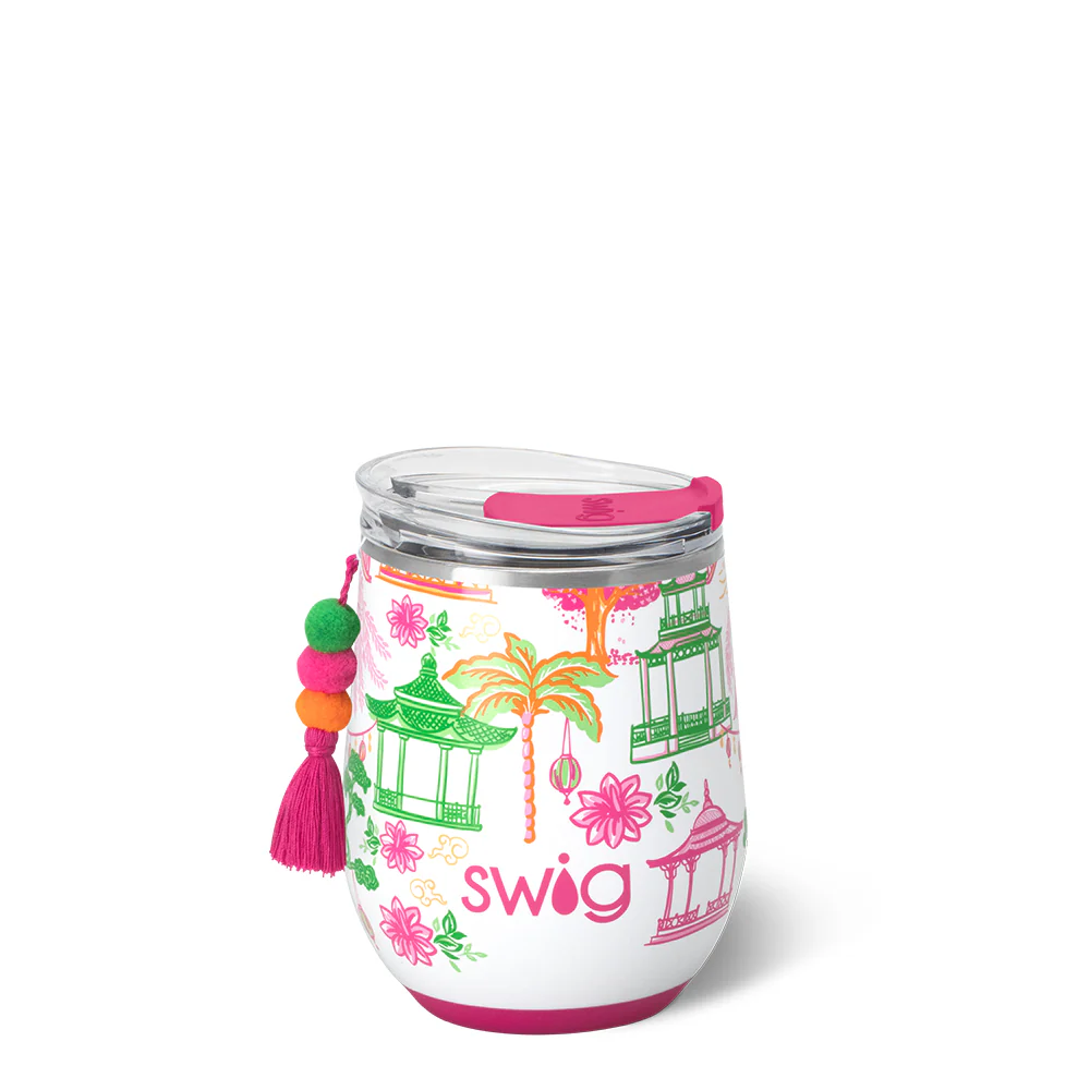 Pagoda Paradise Stemless  Wine Cup 12oz