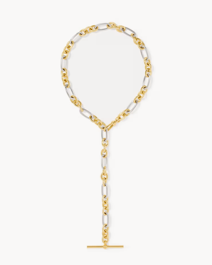 Embry Link Chain Necklace Mixed Metal