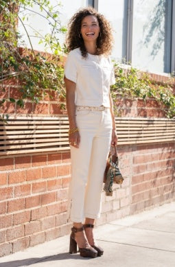 Collarless Short Sleeve Cropped Jacket Desert Dune