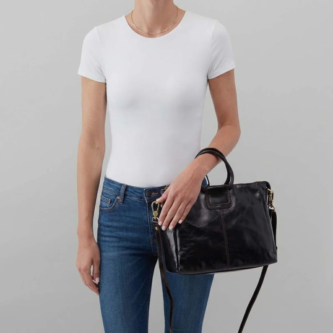 Sheila Medium Satchel Black