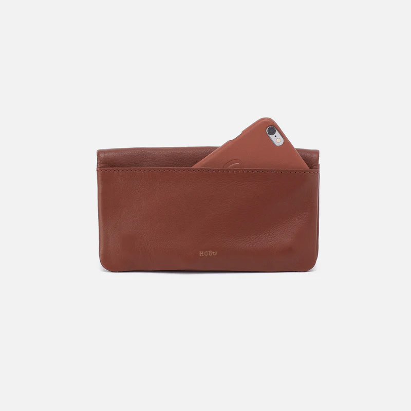Lumen Continental Wallet in Cocoa Bean