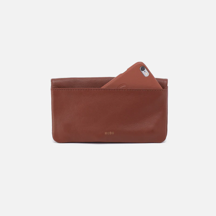 Lumen Continental Wallet in Cocoa Bean