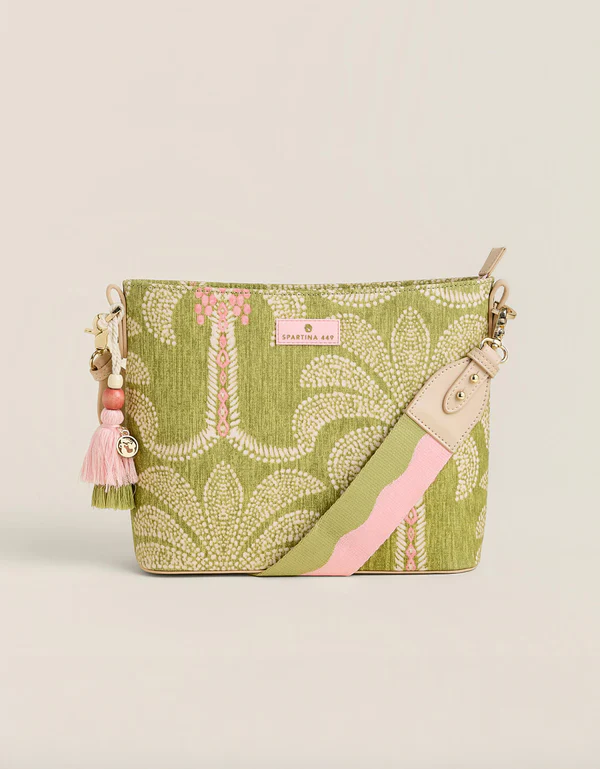 Febee Shoulder Crossbody Castillo Green Palms