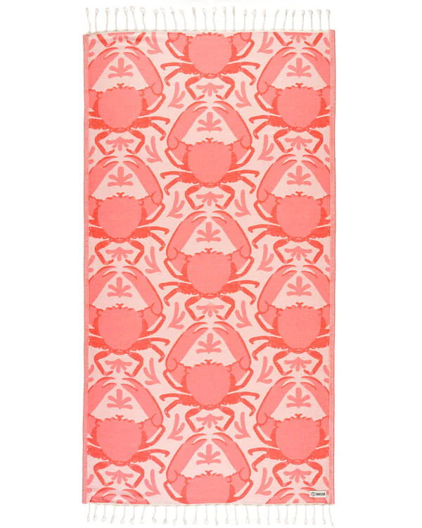 Crabby Turkish Beach Towel