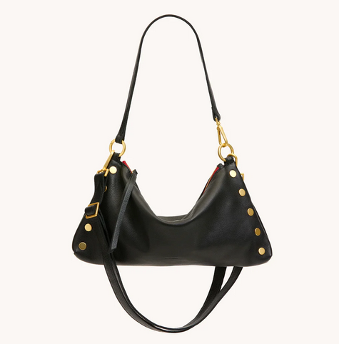 Kyle Medium Bag Black/Brushed Gold Red Zip