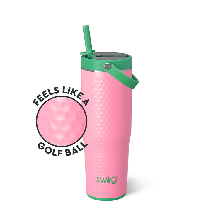 Pink Golf Ball Leakproof To- Go Tumbler 30oz