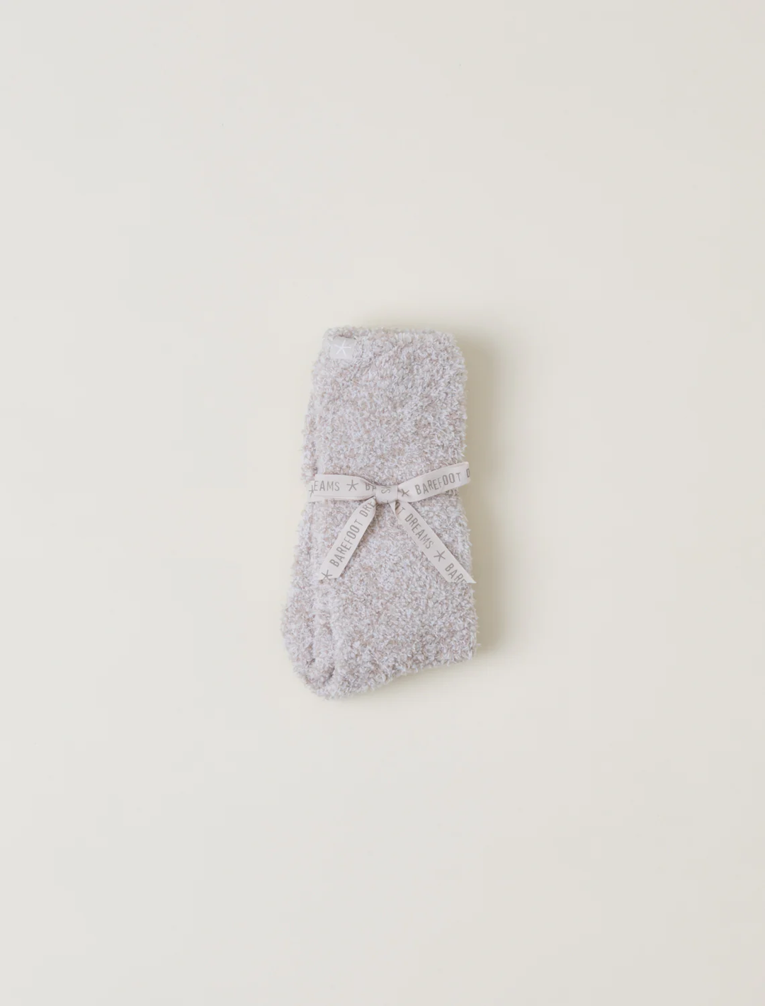 Cozy Chic Womens Heathered Socks Stone White