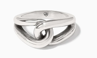 Interlok Bold Ring Silver Size 8