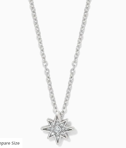 Enchanting Star Silver Necklace