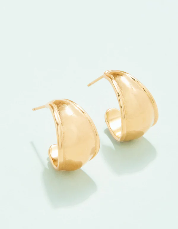 SP Hawser Hoop Earrings Gold