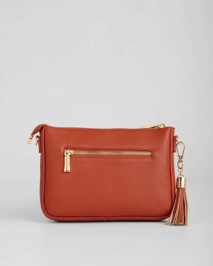 Pom Pom London City Slim Bag Burnt Orange