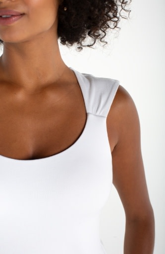 Sleeveless Built in Bra Knit Top