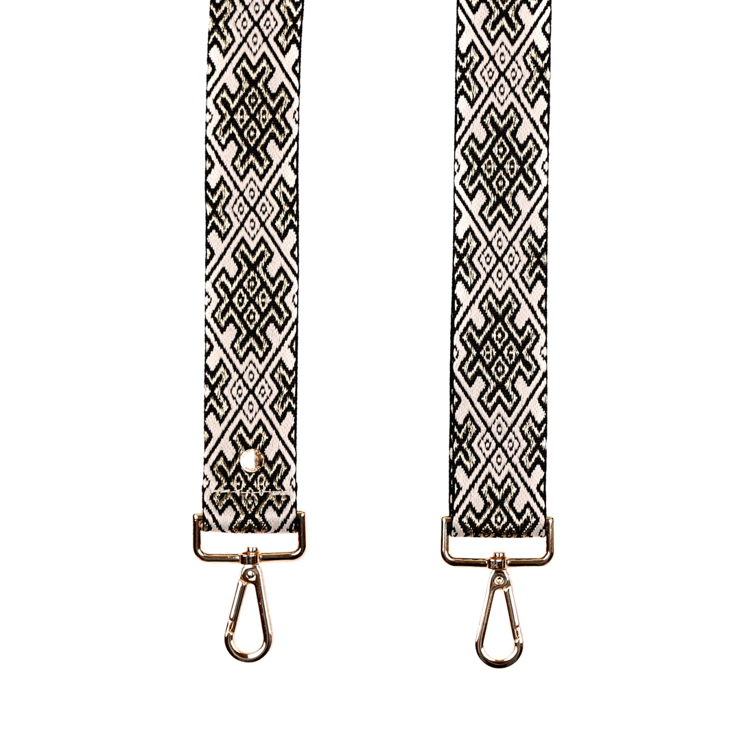 Pom Pom Strap Gold Cross Stitch