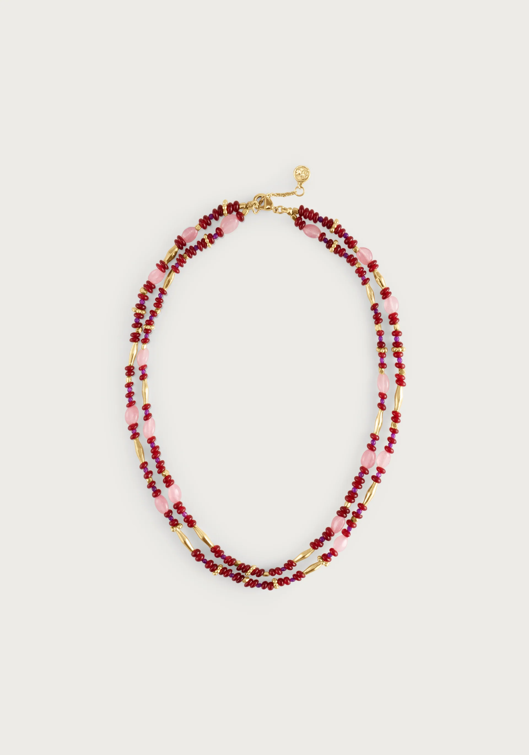 Anabel Aram Milos Beaded Necklace Lilac