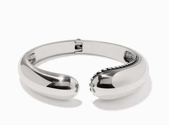 Pretty Tough Droplet Hinged Bangle Bracelet