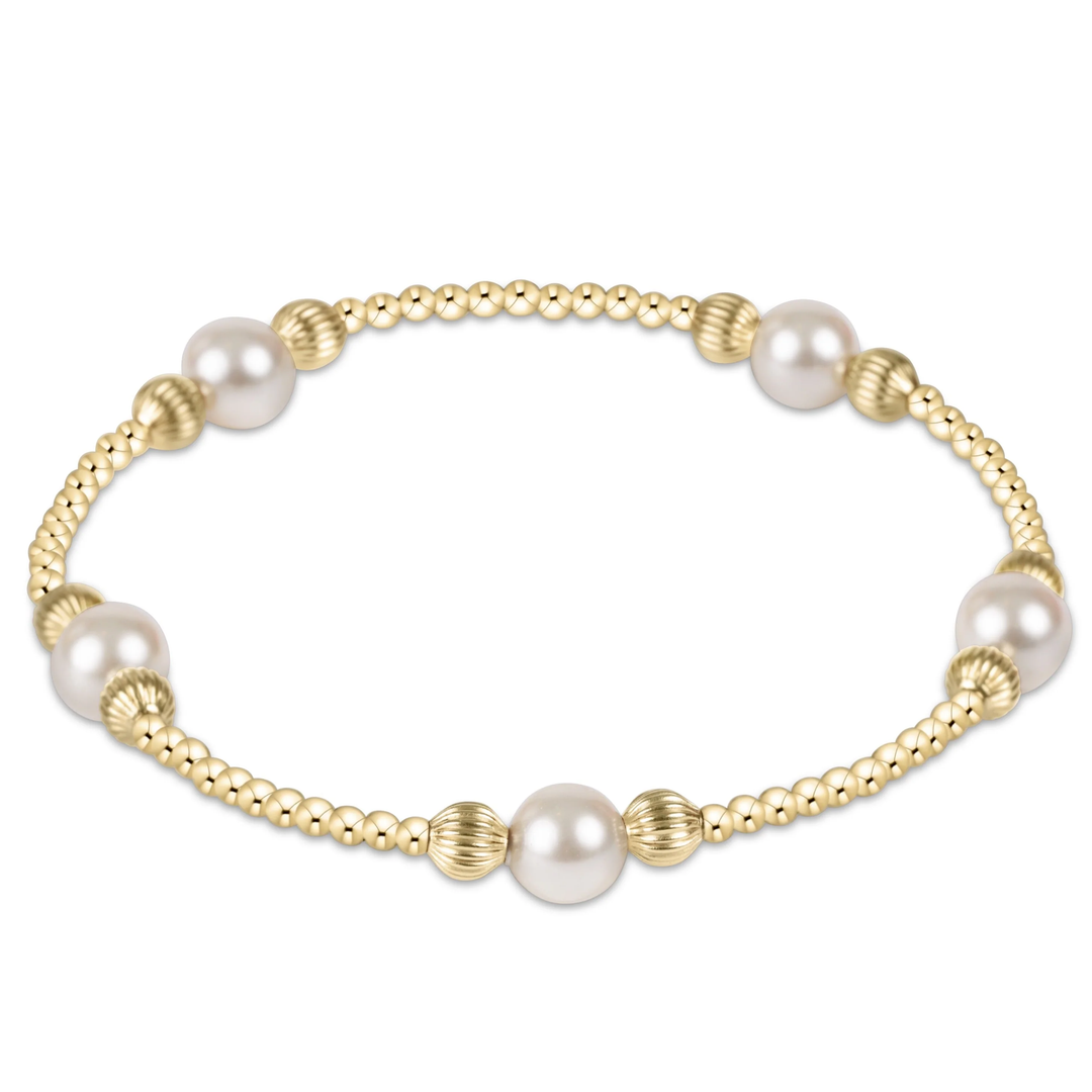 Purpose Gold 6mm Pearl Bracelet