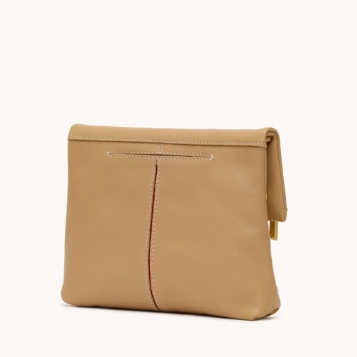 VIP Crossbody in MedToasty Sand/Brushed Gold NA