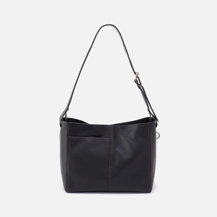 Render Shoulder Bag Black Pebbled Leather