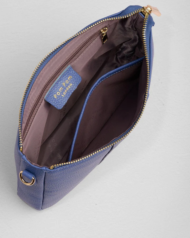 Pom Pom London City Slim Bag Lupin Blue
