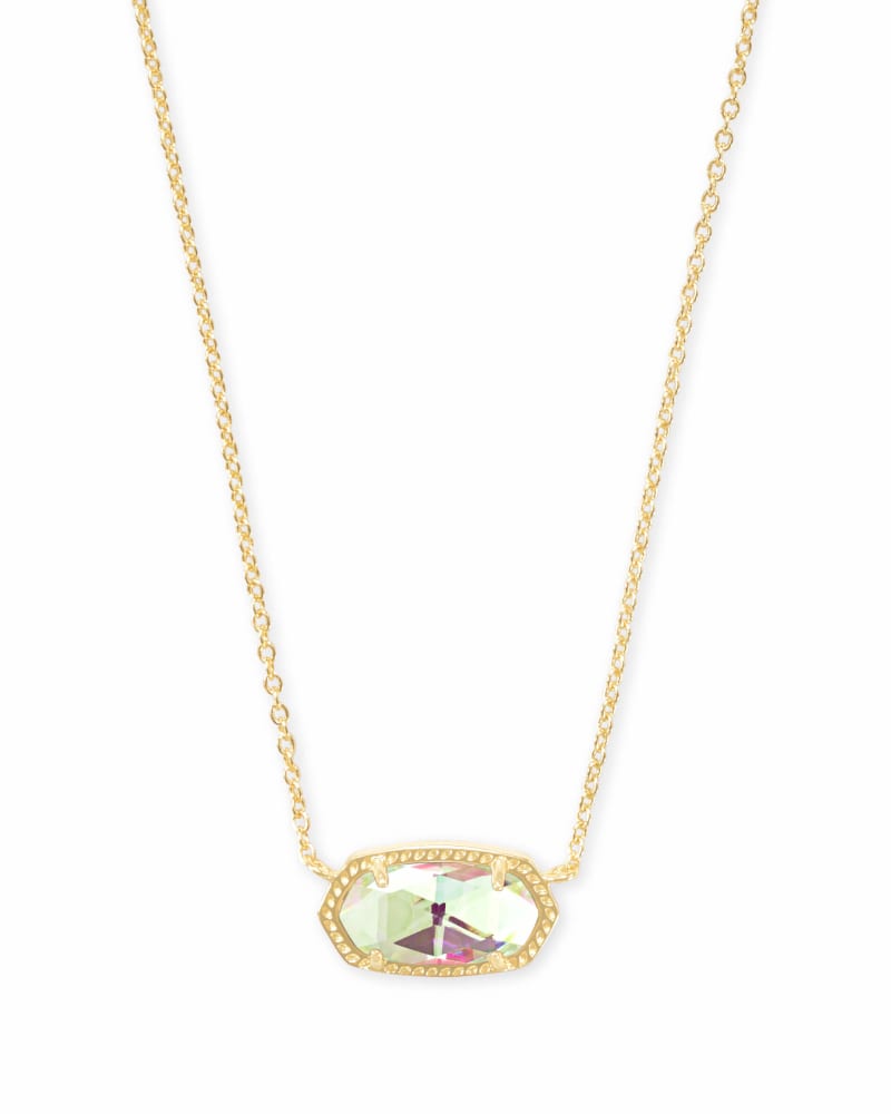 Elisa Necklace Dichroic Glass Gold