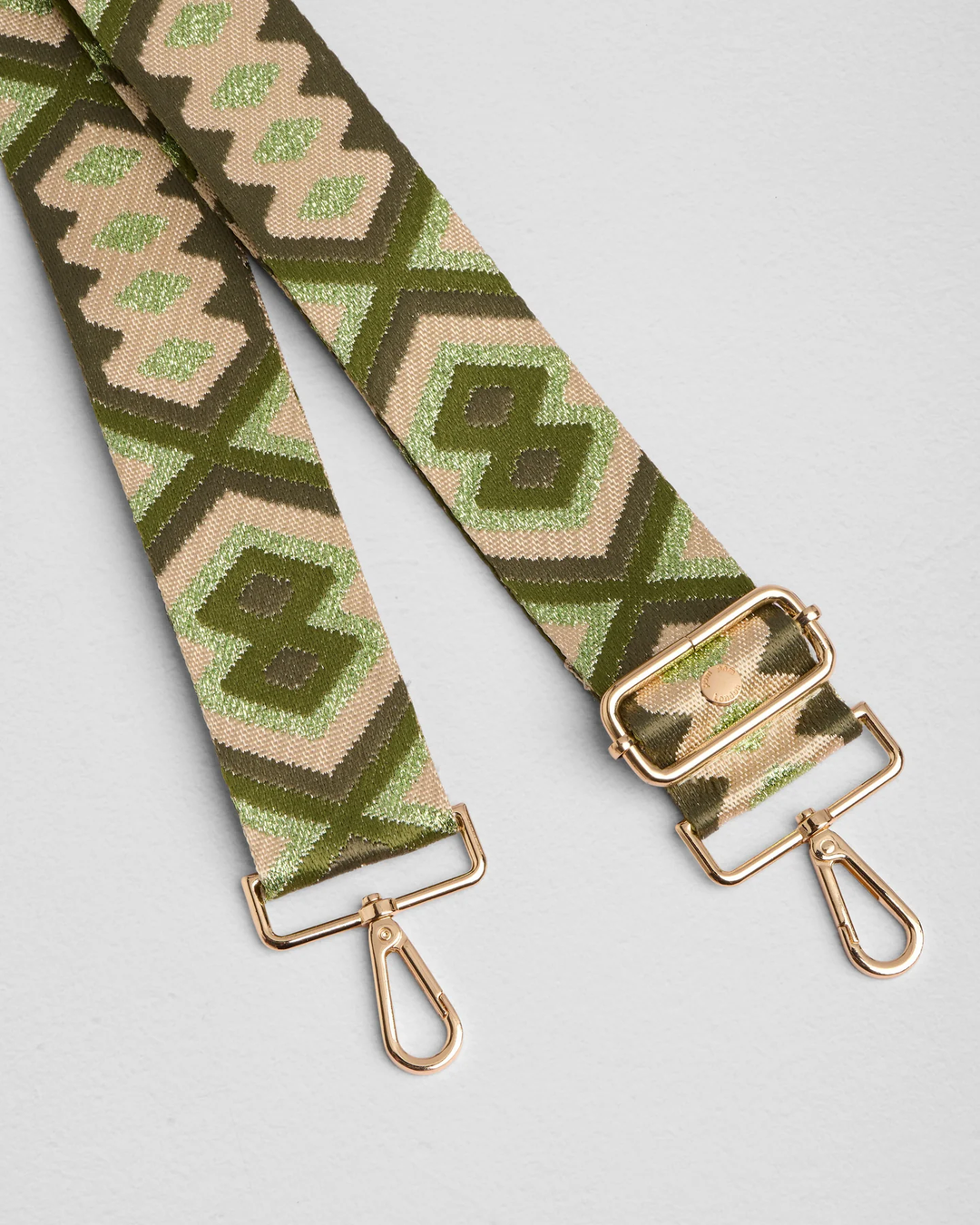 Pom Pom Strap Fern Glitter Embroidered