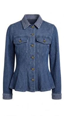 Fit and Flare Trucker Jacket