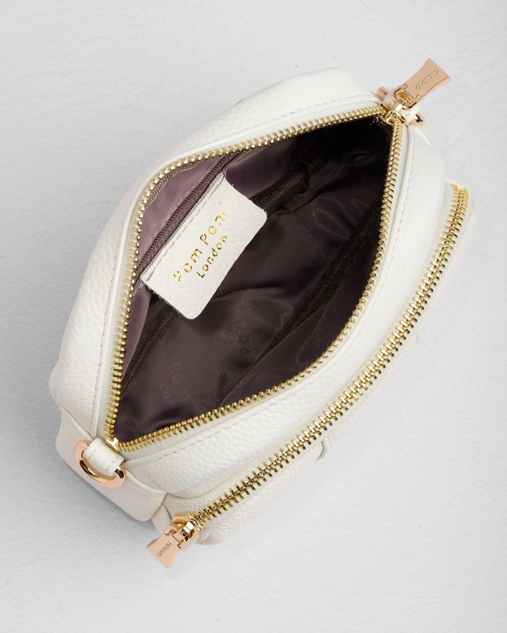 Pom Pom London Original Mini Bag Bright White