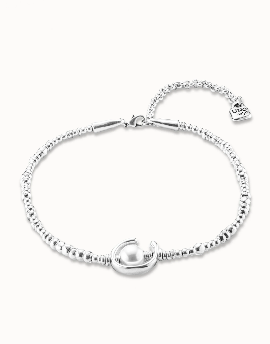 Another Round Oh Oh Oh Short Necklace with Pearl