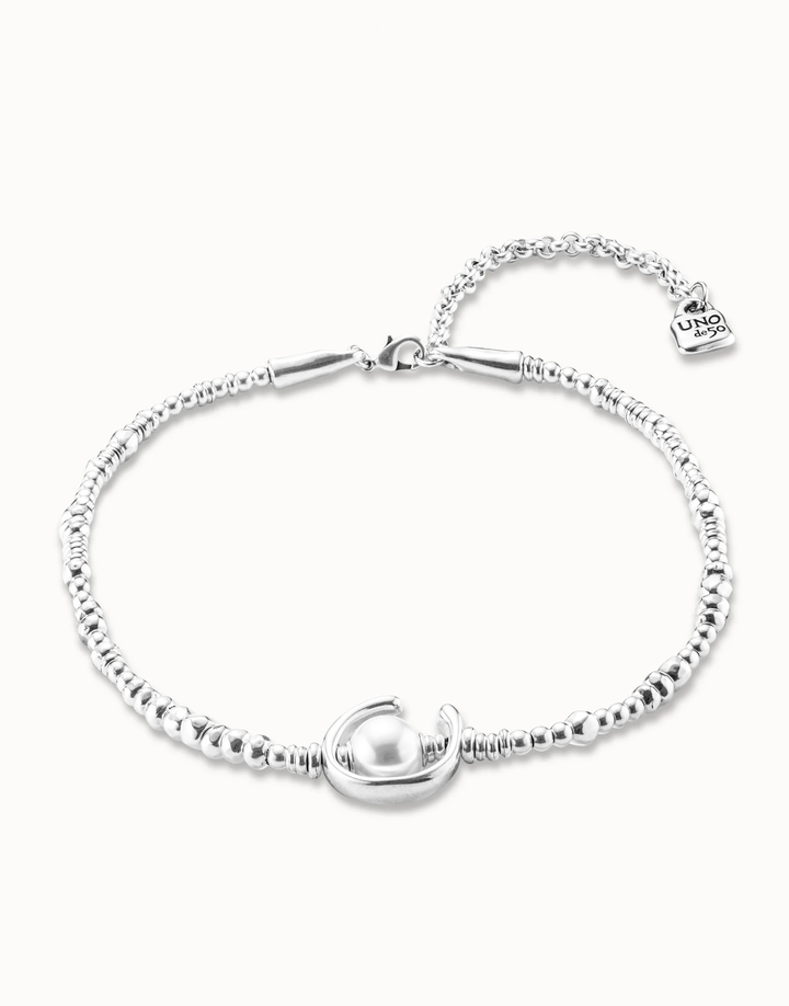 Another Round Oh Oh Oh Short Necklace with Pearl