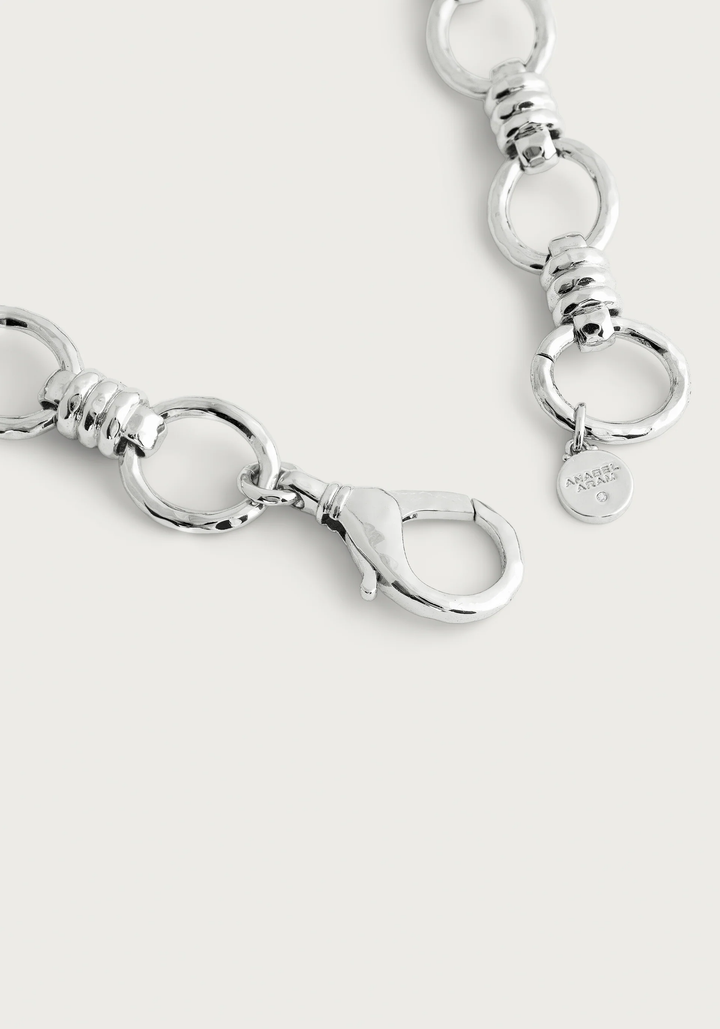 Anabel Aram Neptune Chain Necklace Silver