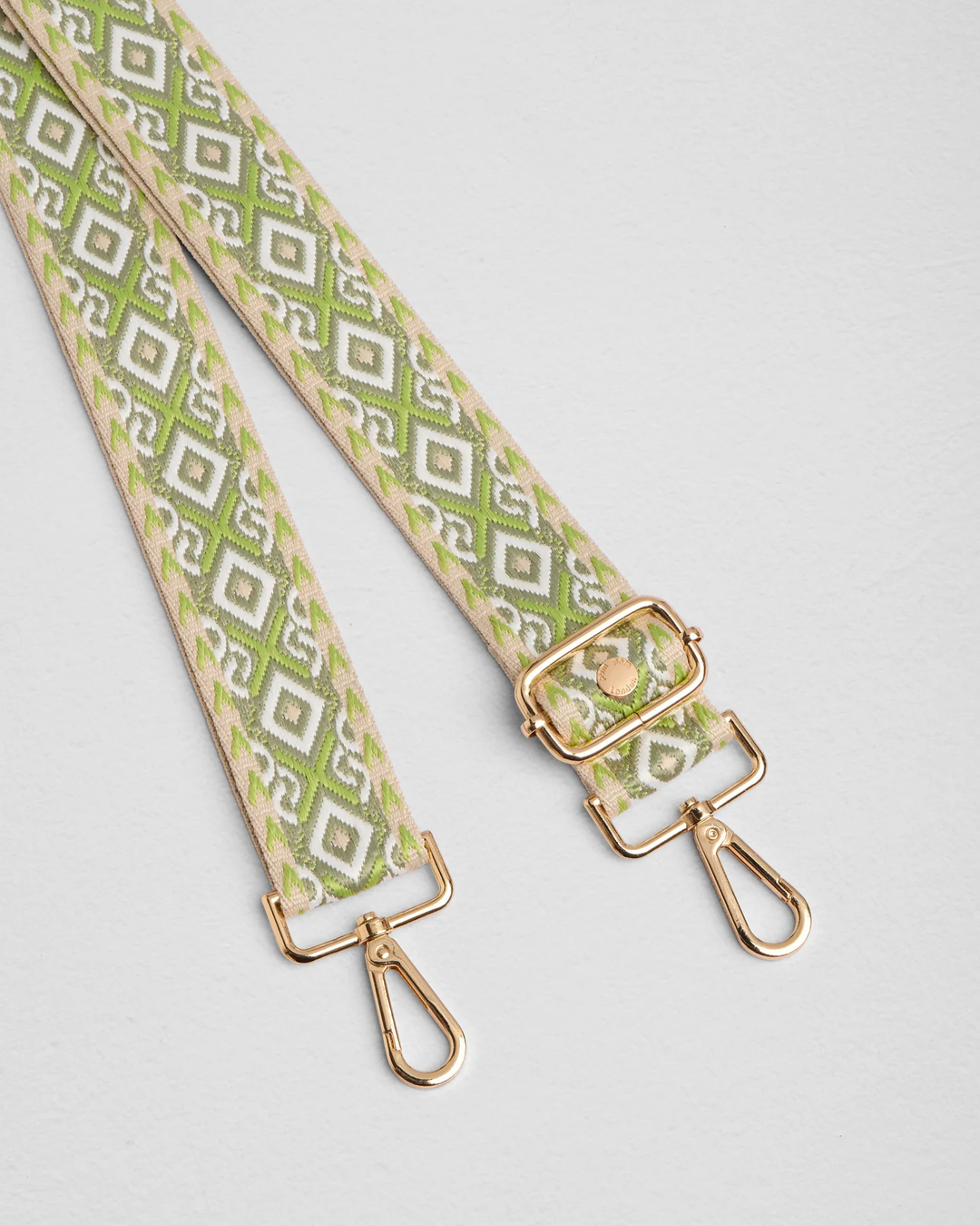 Pom Pom Strap Frog Green Mosaic