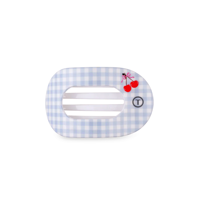 Small Flat Round Clip Basket of Cherries