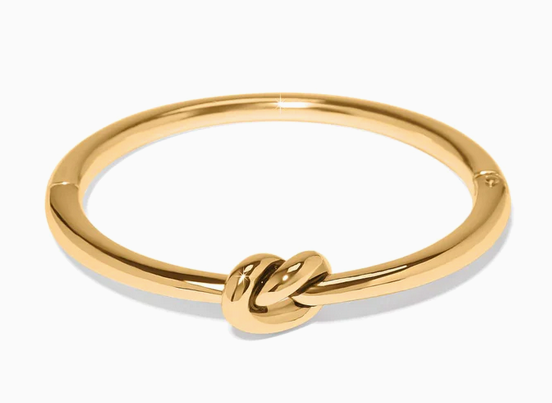 Interlok Single Knot Hinged Bracelet Gold