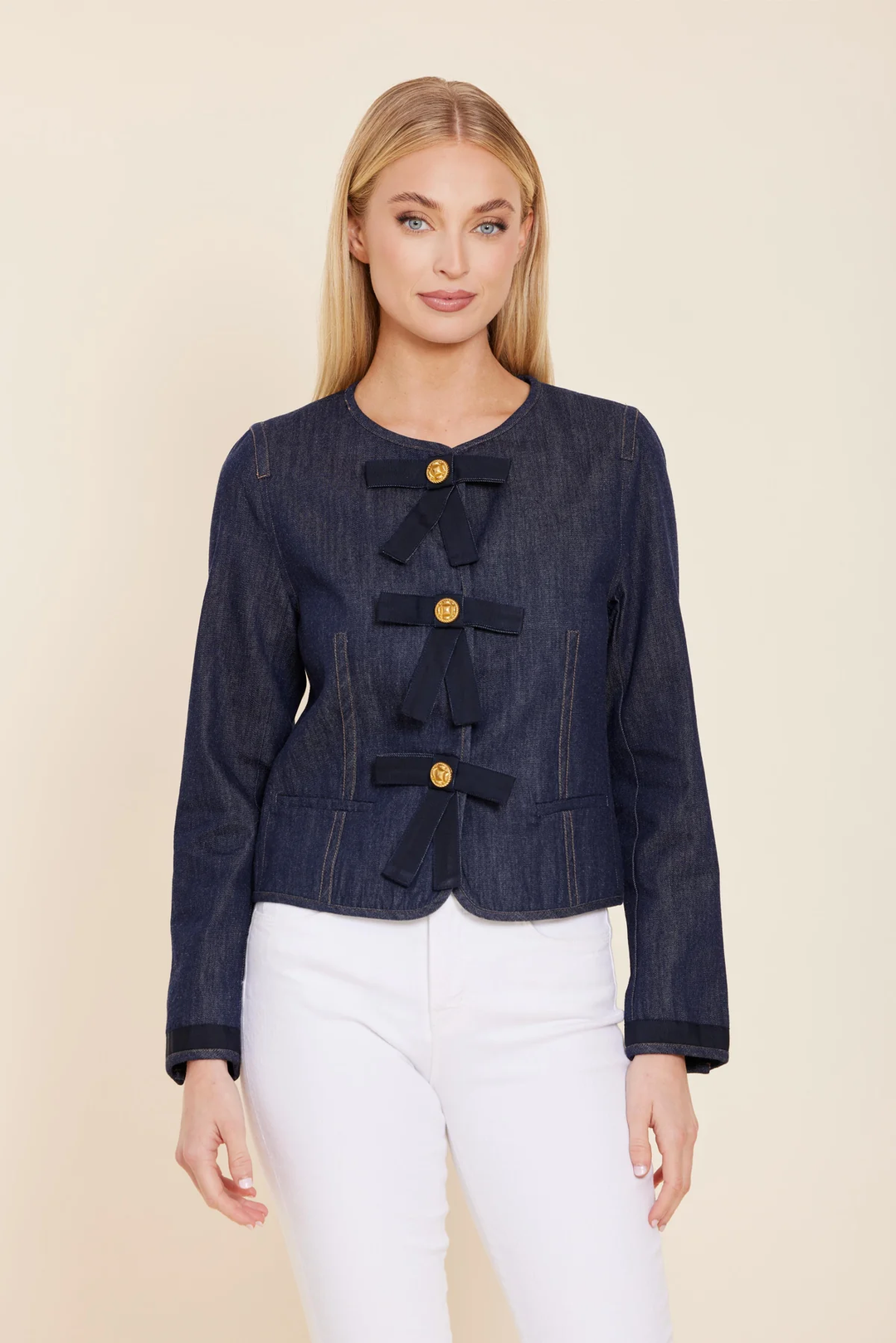 Bow Denim Jacket