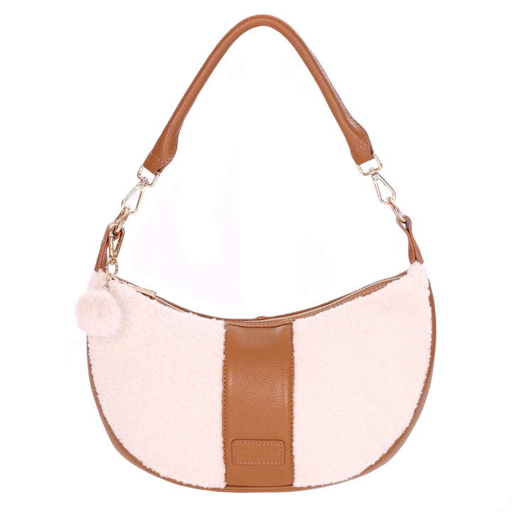 Sutton Sling Faux Fleece & Maple Leather