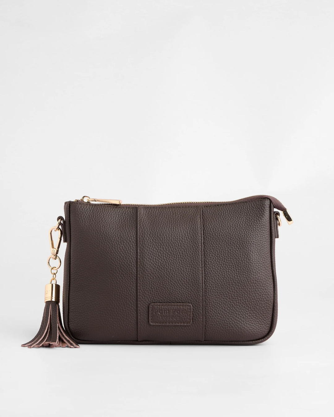 Pom Pom London City Slim Bag Chocolate Plum