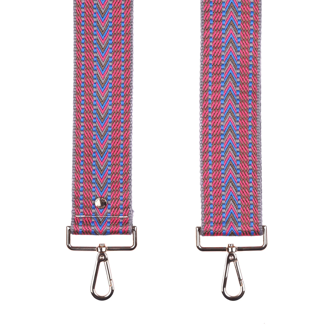 Pom Pom Strap Dazzling Blue Tribal